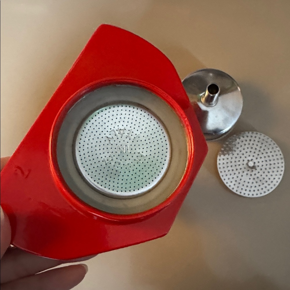 Gemini Express stovetop espresso maker in red - Picture 9 of 16